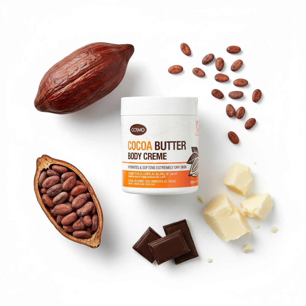 Cocoa Butter Body Cream Flat-Lay
