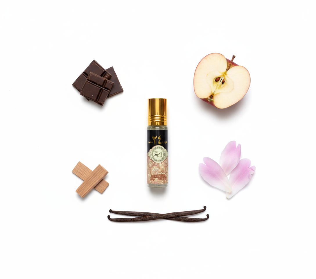 Minimalist flat-lay Oud 24 Hours 10ml Roll-on