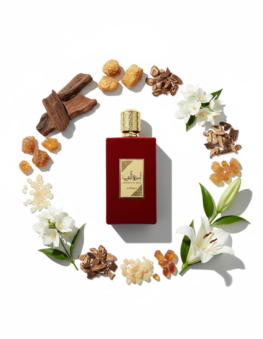 Ameerat Al Arab perfume with fragrance ingredients