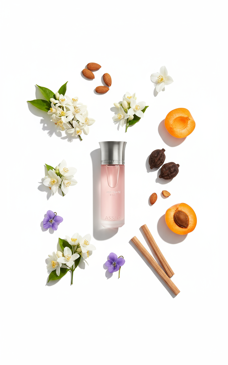 Arrogate Pink flat-lay composition