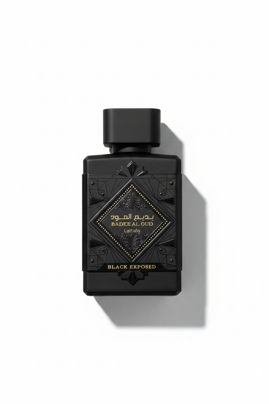 Badee Al Oud Black Exposed Flat Lay
