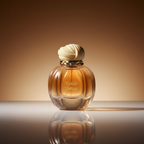 Bold editorial perfume shot