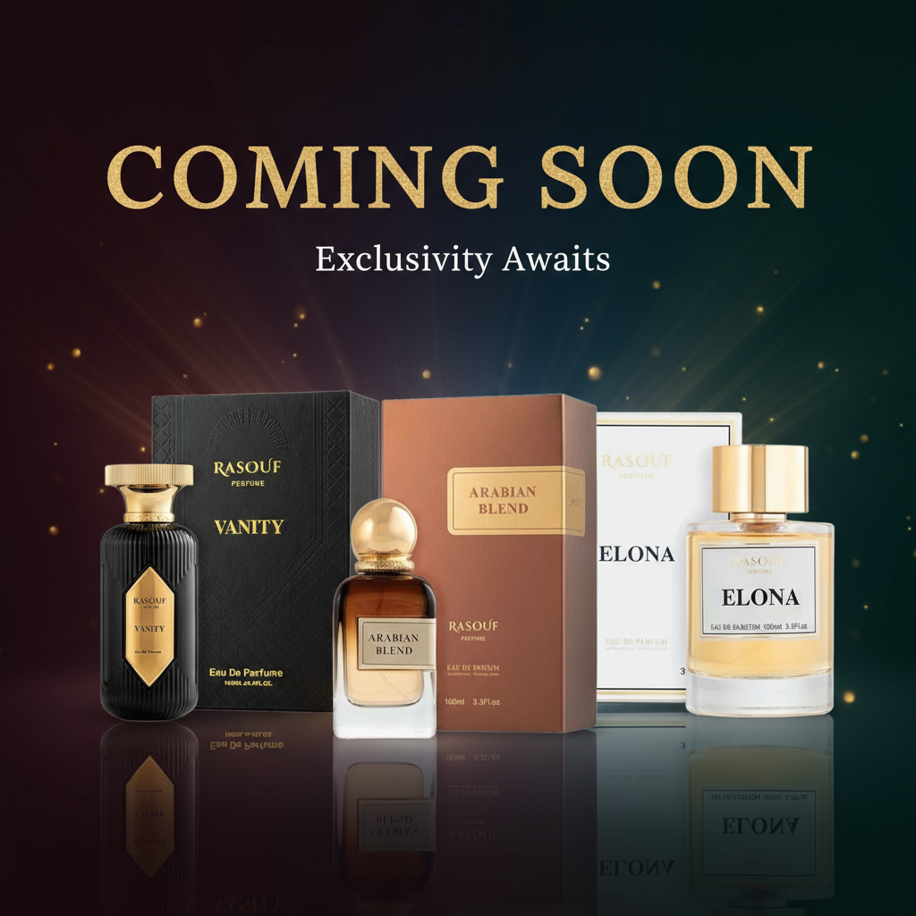 Breathtaking Coming Soon Banner - Rasouf Vanity, Arabian Blend & Elona