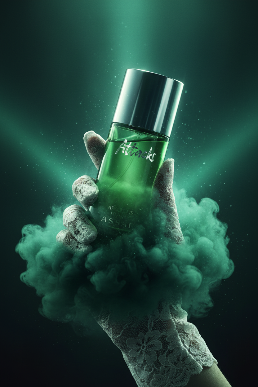 Emerging from green mist