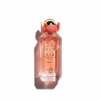 Flat-lay Elysia Lychee Fizz perfume