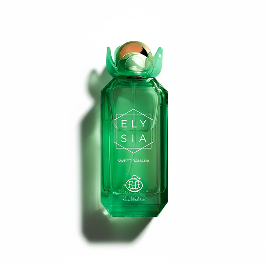 Flat-lay Elysia Sweet Banana with dramatic shadow