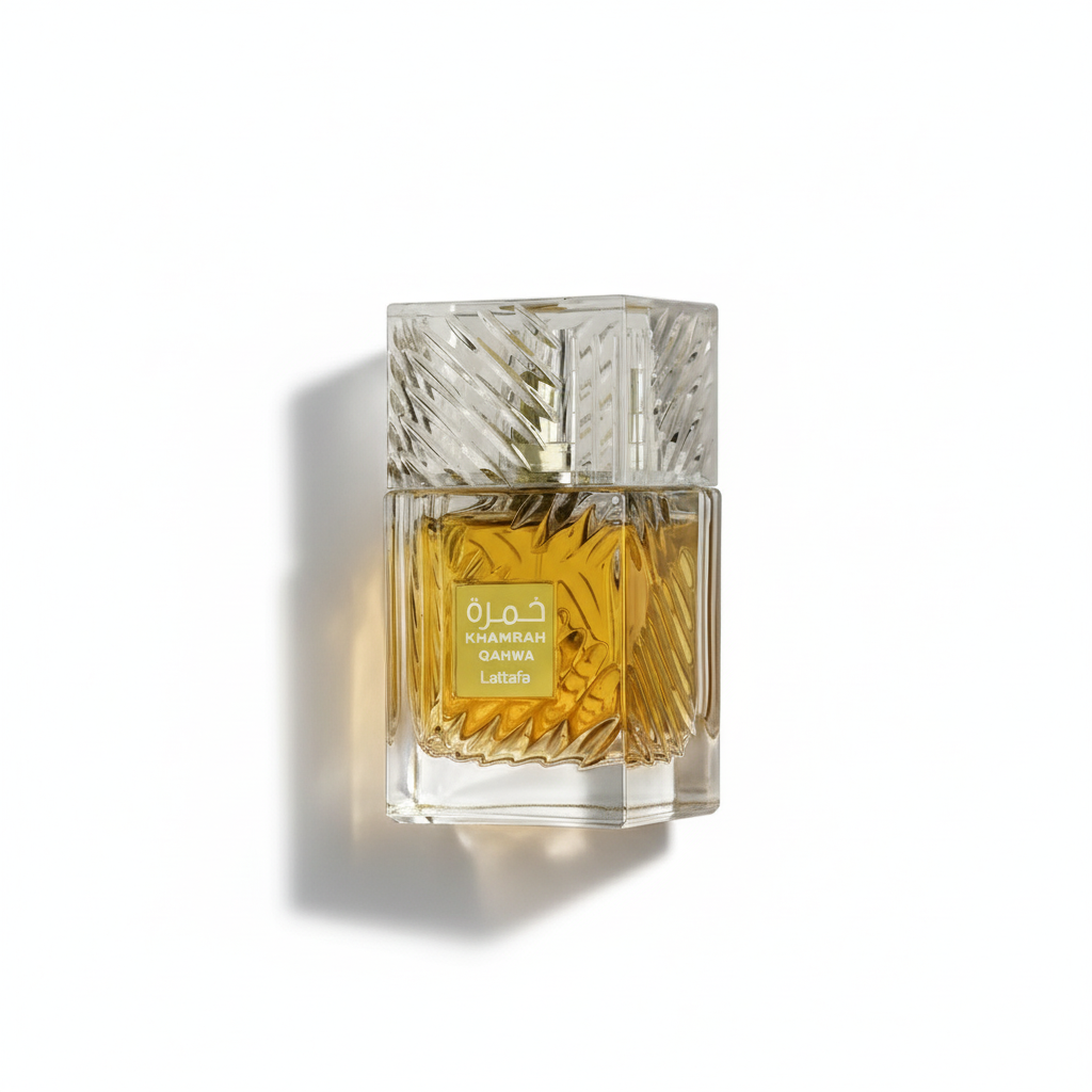 Khamrah Qahwa Catalog Flat Lay