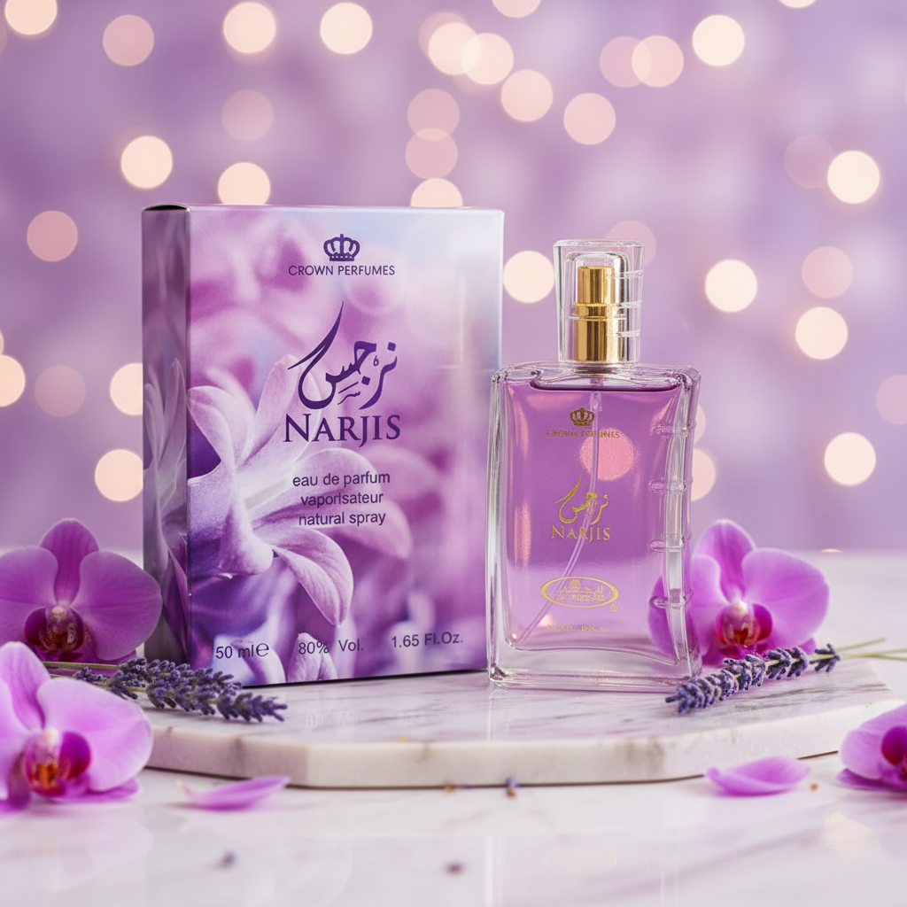 Luxurious Narjis perfume scene