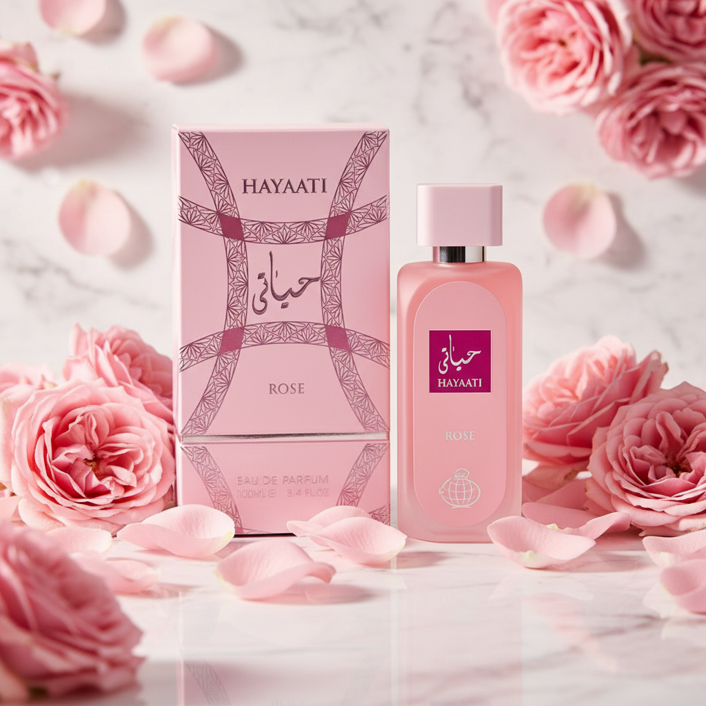 Marble rose luxury scene