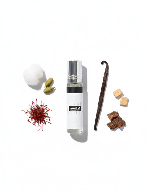 Minimalist flat-lay Ana Abiyedh 10ml Roll-on