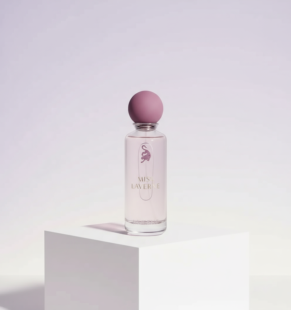 Miss Laverne on podium with gradient