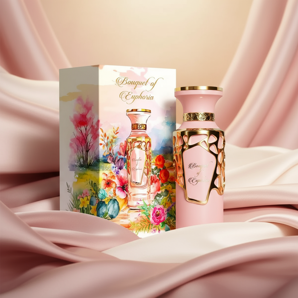 Modern pink and gold scene