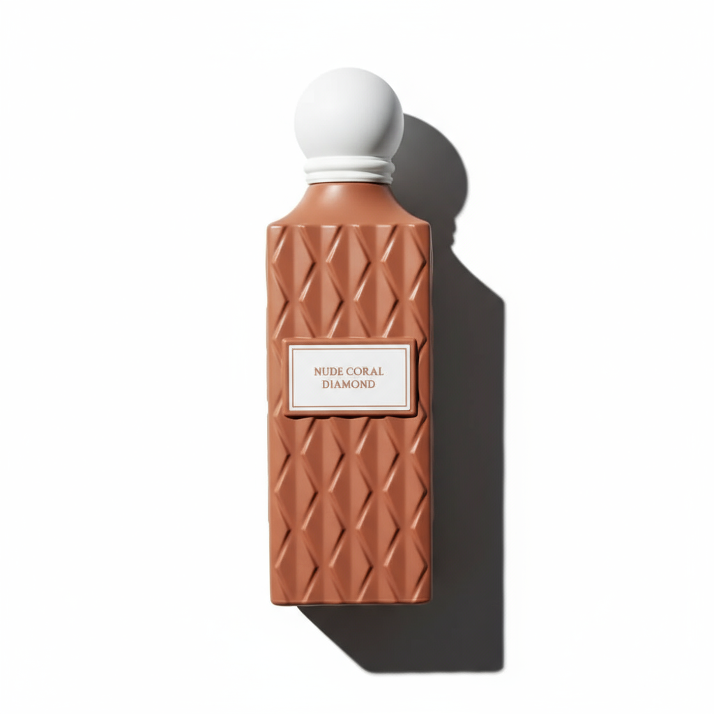 Nude Coral Diamond Flat-Lay