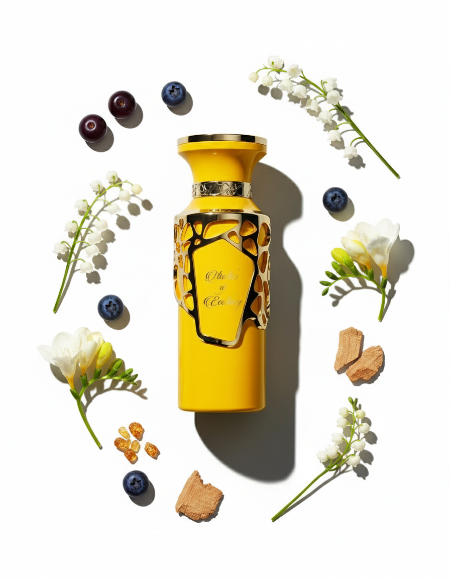 Ode to Elixir perfume with delicate fragrance elements