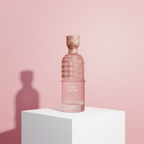 Pink Queen on podium with gradient