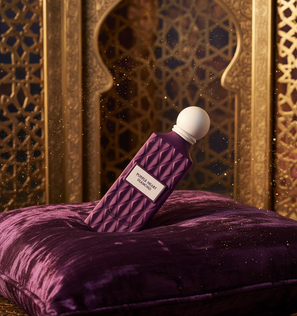 Purple Heart Diamond - Velvet Scene