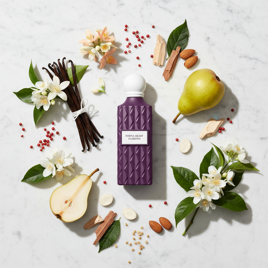 Purple Heart Diamond with Fragrance Notes