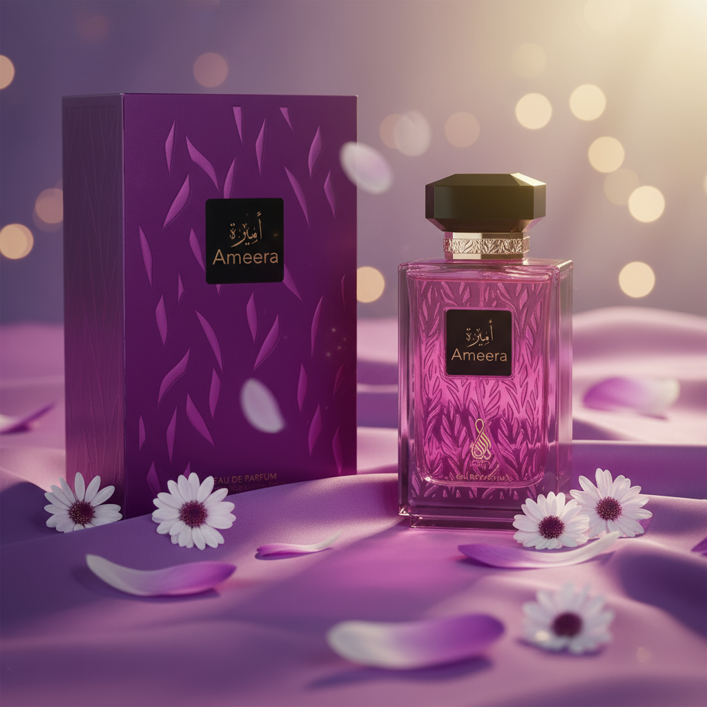 Purple silk scene