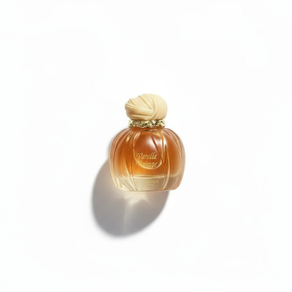 Vanilla Mirage perfume bottle isolated
