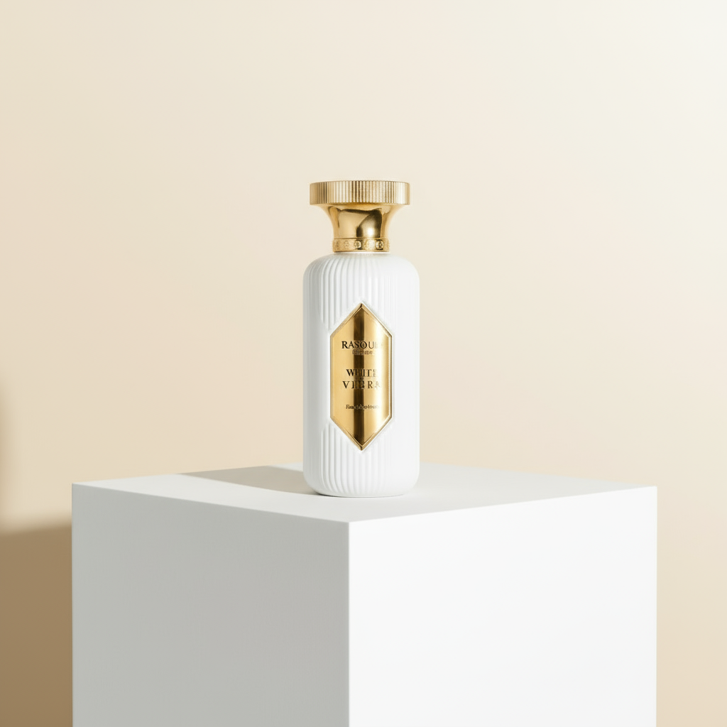 White Vibra on podium with gradient