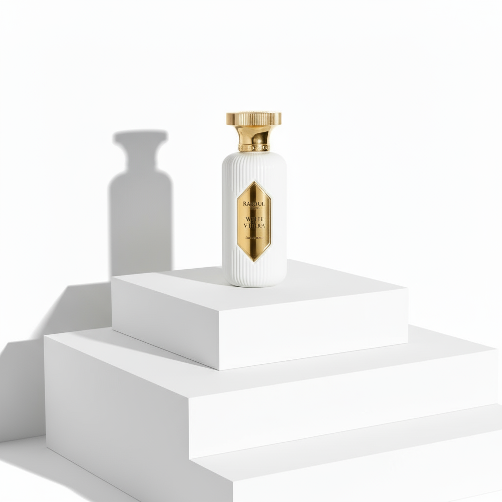 White Vibra on three-tier podium