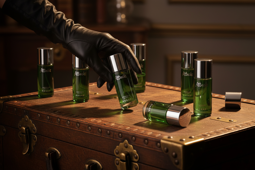 Wooden trunk with brass hardware